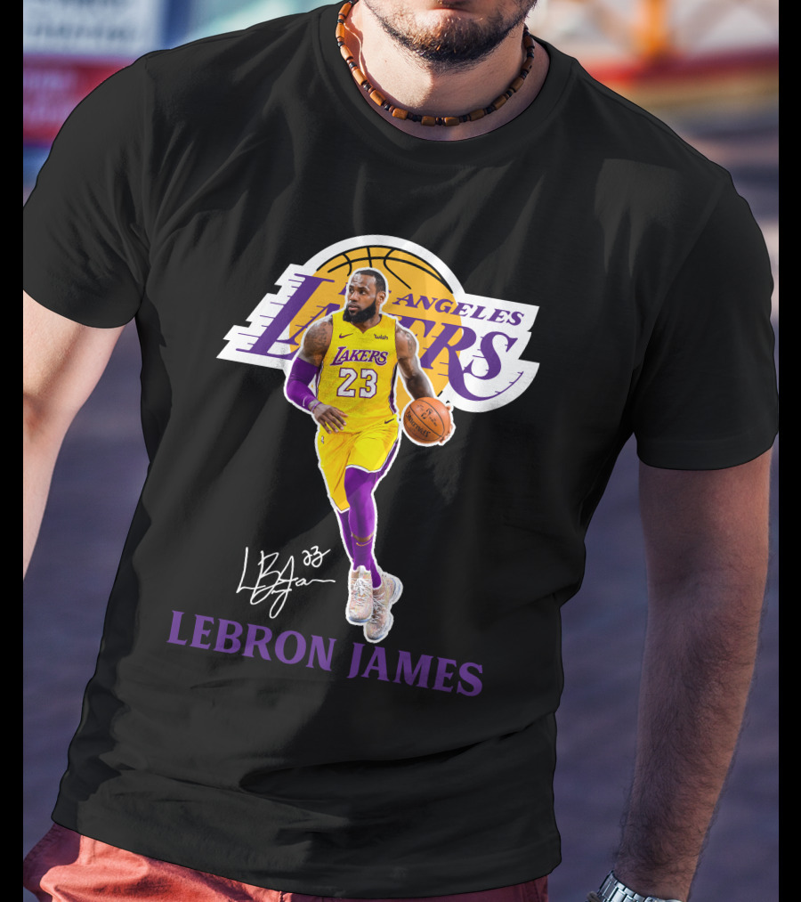 Lebron James Los Angeles Lakers 23 La01 T-Shirt