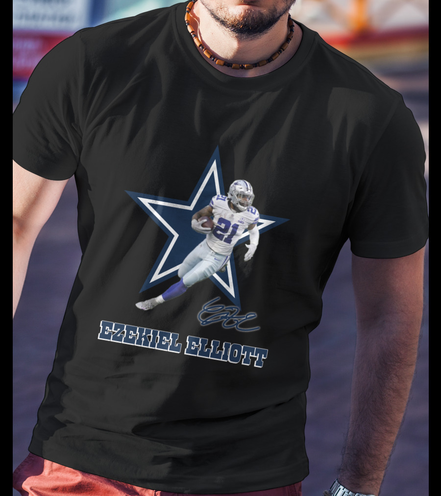 Ezekiel Elliott Dallas Cowboys Star T-Shirt