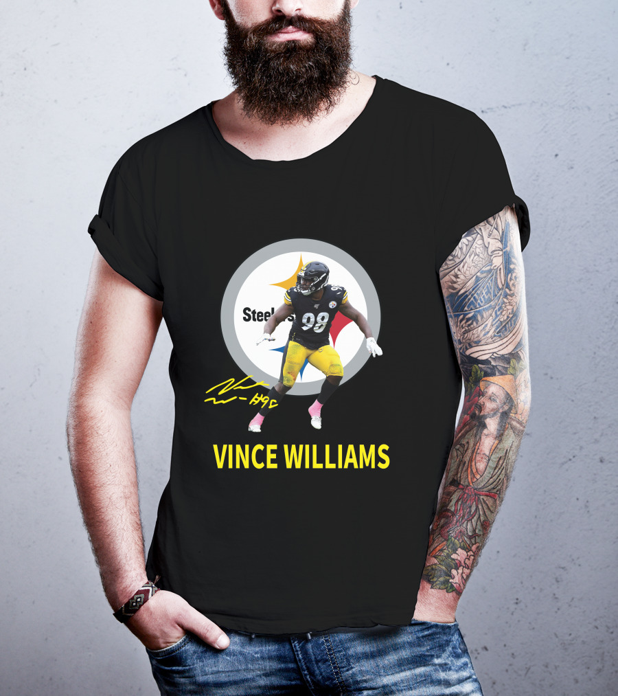 Vince Williams Pittsburgh Steelers 98 Signature Edition T-Shirt