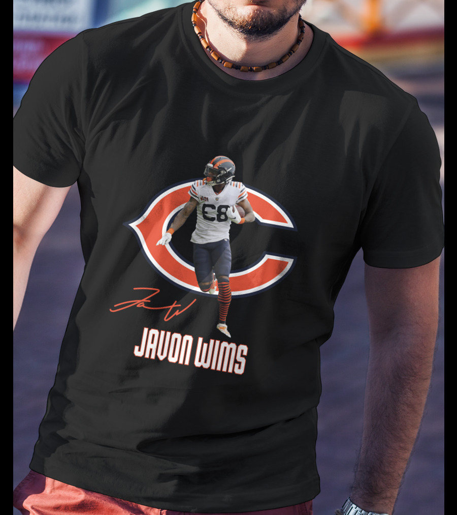 Chicago Bears Javon Wims 08 Football Player Fan Gear T-Shirt