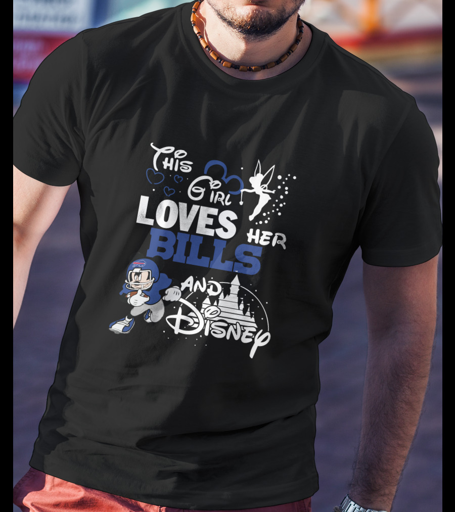 This Girl Loves Her Bills And Disney T-Shirt