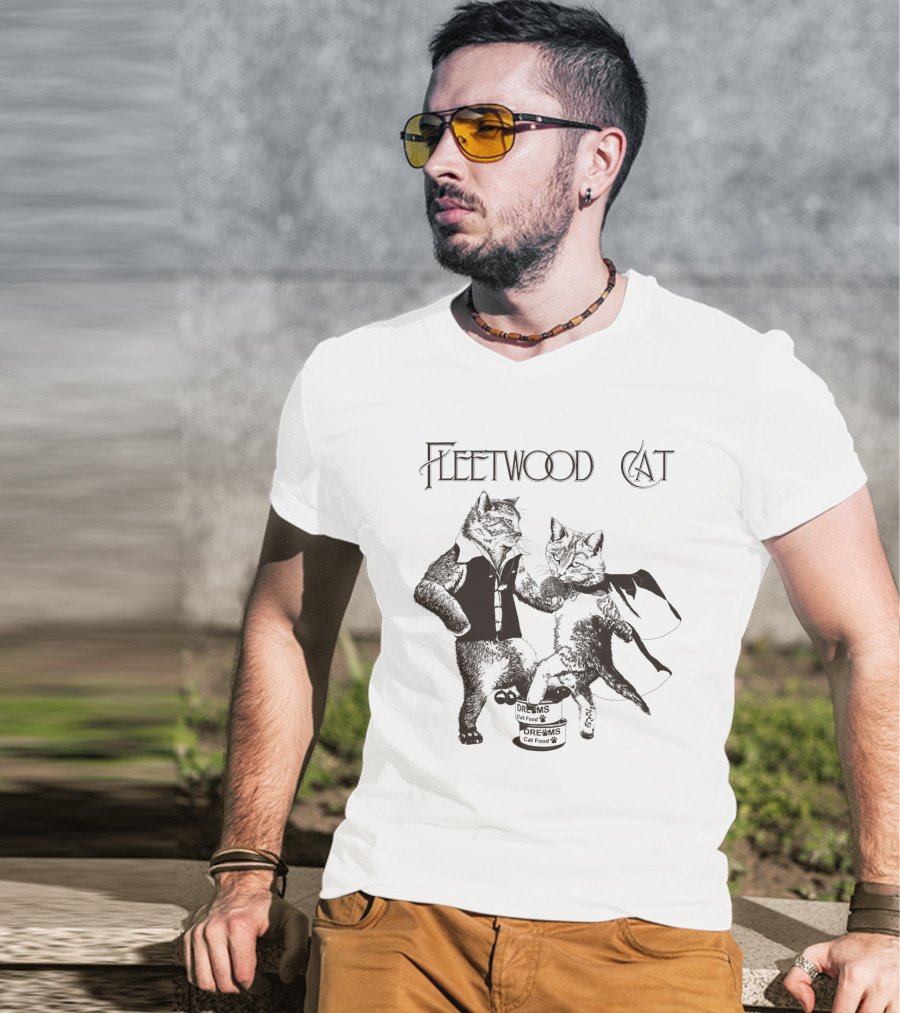 Fleetwood Cat Dreams Cat Food Dancing Cats T-Shirt
