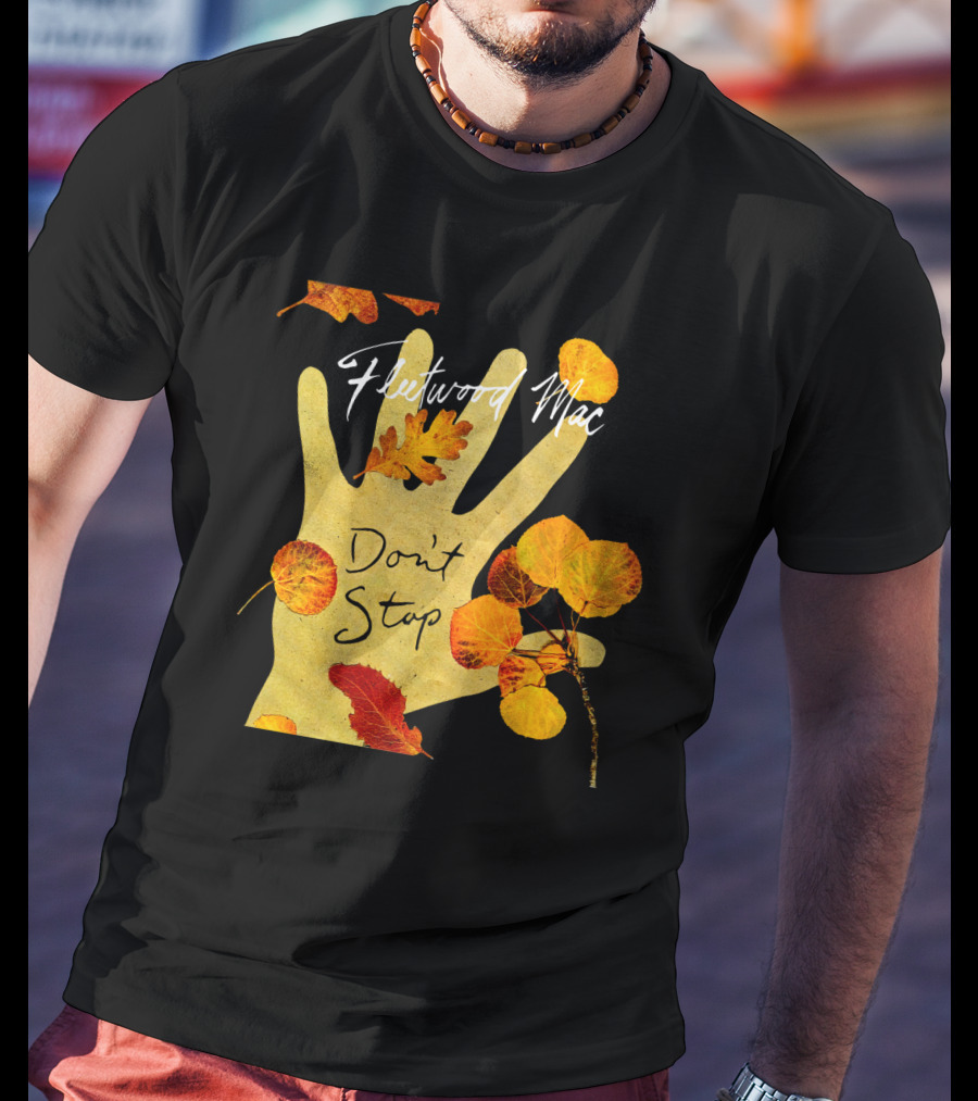 Don't Stop Fw 17 Autumn Leaves Hand T-Shirt