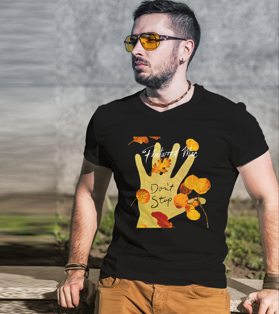 Don't Stop Fw 17 Autumn Leaves Hand T-Shirt