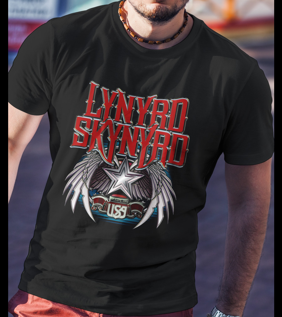 Lynyrd Skynyrd Made In Usa Star Wings T-Shirt