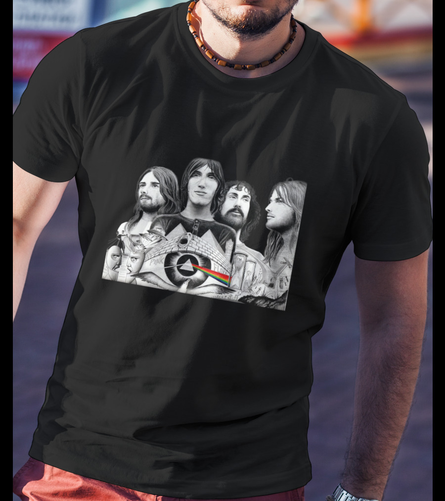 Pink Floyd Dark Side Of The Moon Album Art Band Members T-Shirt