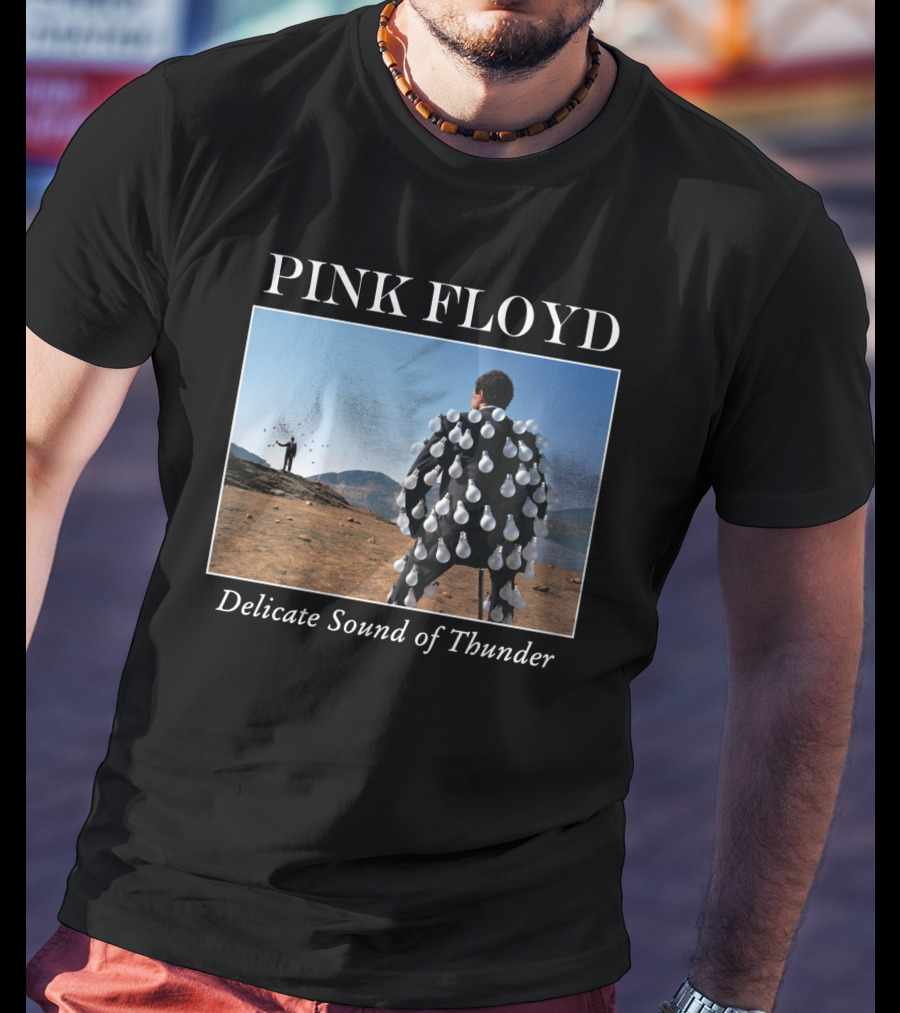 Pink Floyd Delicate Sound Of Thunder Lightbulb Suit Album Cover T-Shirt