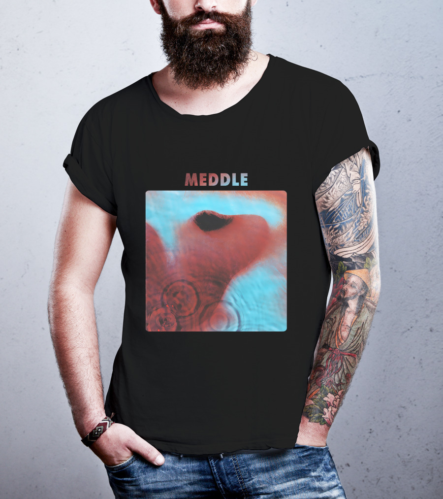 Pink Floyd - Meddle Album Cover Art Vintage Style T-Shirt
