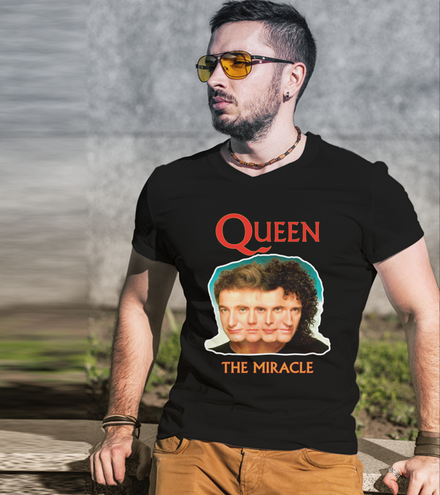 Queen The Miracle Album Cover Collage Faces T-Shirt