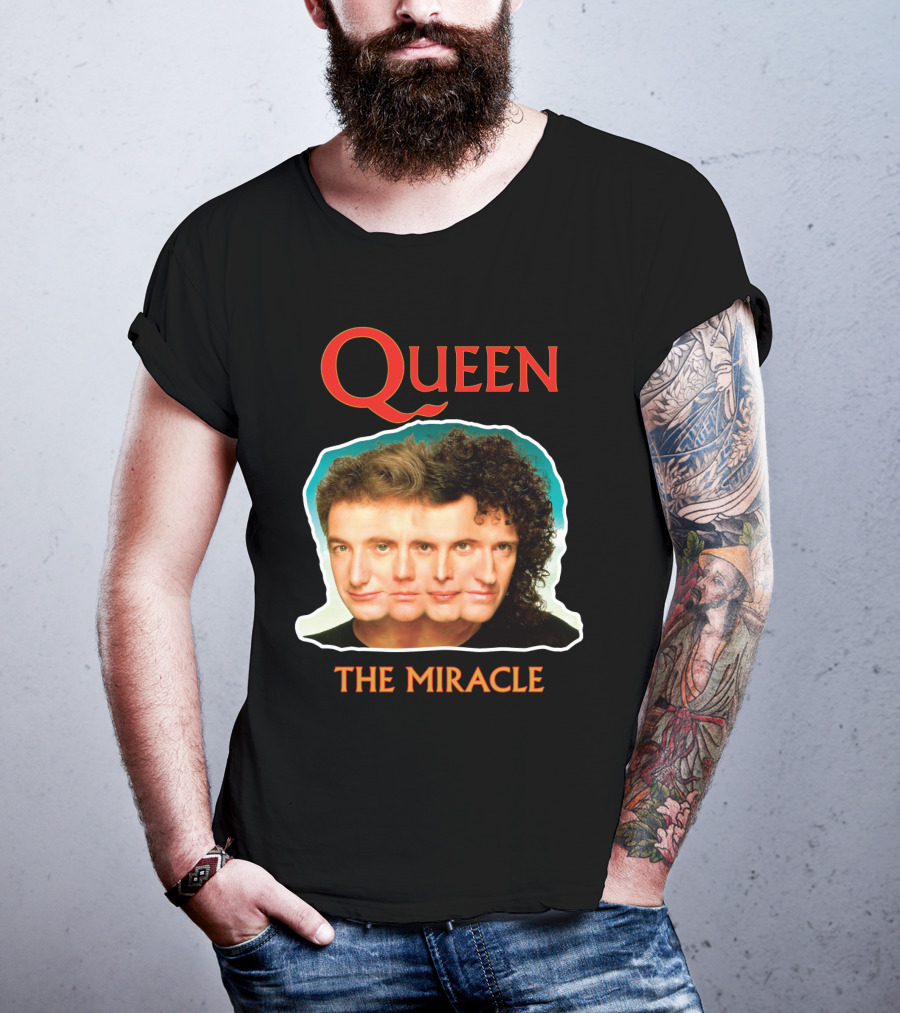 Queen The Miracle Album Cover Collage Faces T-Shirt
