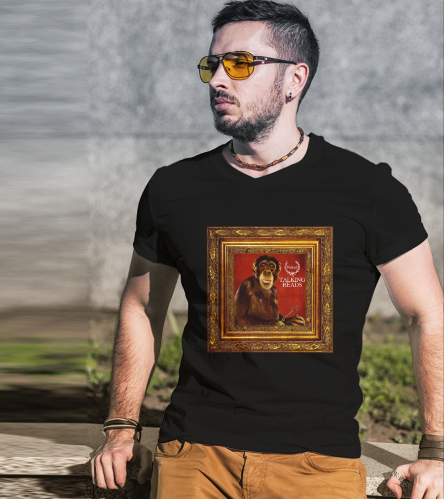 Talking Heads Naked Primate Portrait Album Cover Art T-Shirt