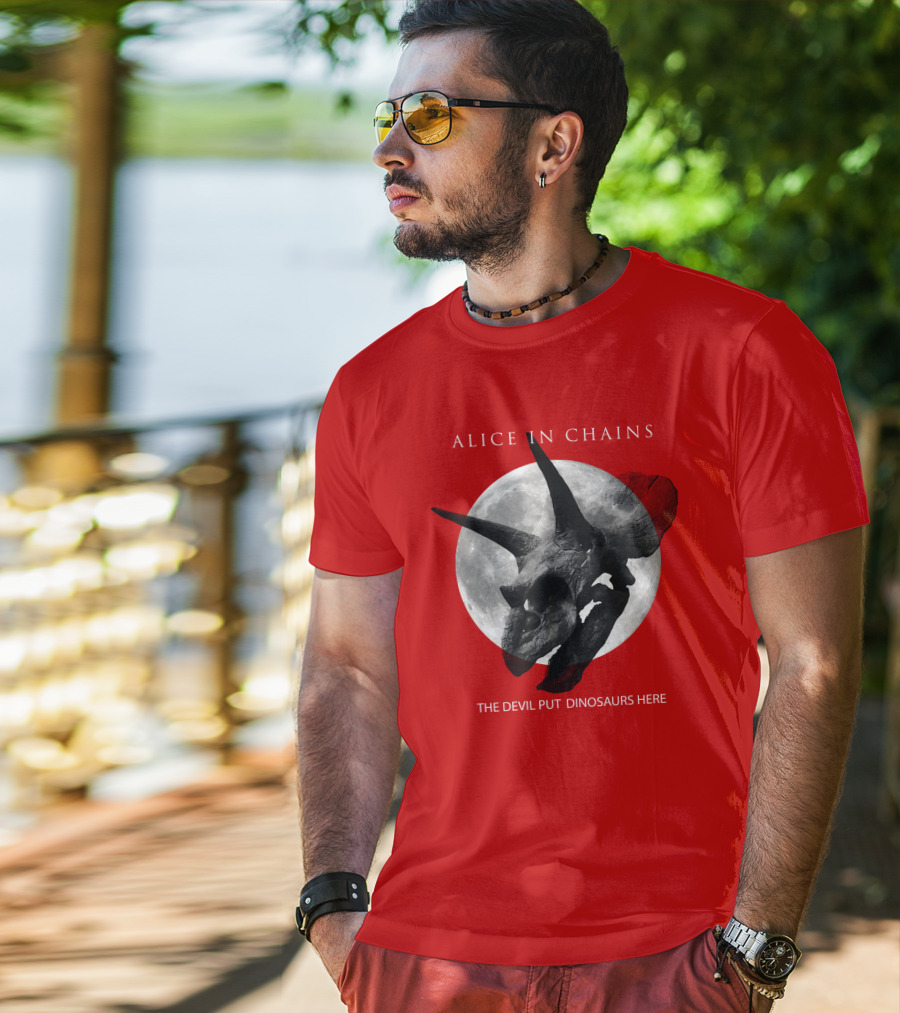 Alice In Chains The Devil Put Dinosaurs Here T-Shirt