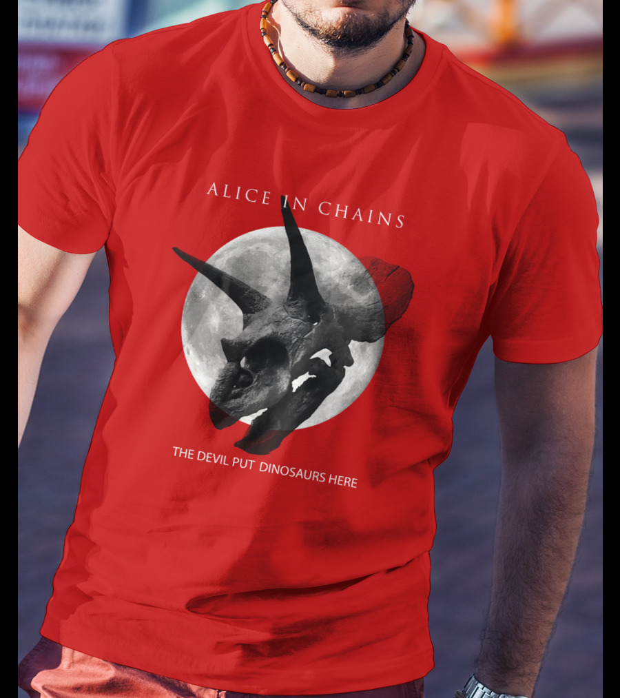 Alice In Chains The Devil Put Dinosaurs Here T-Shirt