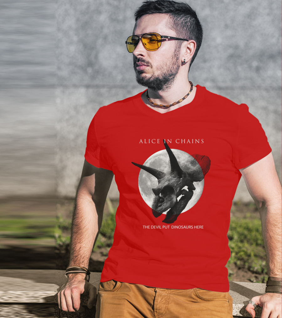 Alice In Chains The Devil Put Dinosaurs Here T-Shirt