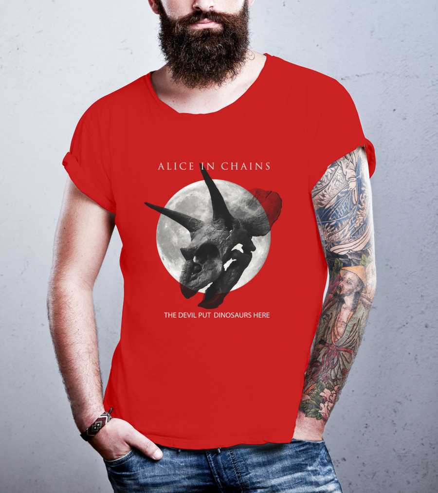 Alice In Chains The Devil Put Dinosaurs Here T-Shirt
