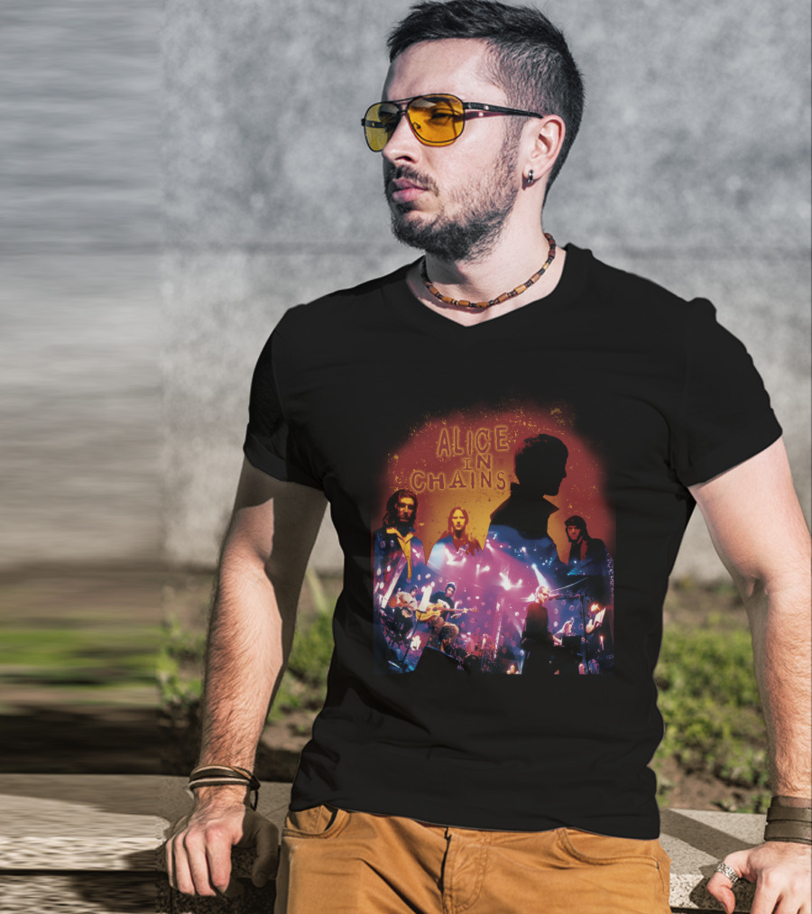 Alice In Chains Aic 17 Live Concert Silhouettes T-Shirt