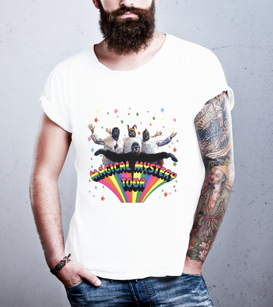 Magical Mystery Tour Rainbow Animals And Stars T-Shirt