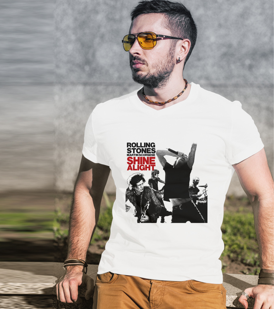 Rolling Stones Martin Scorsese Shine A Light T-Shirt