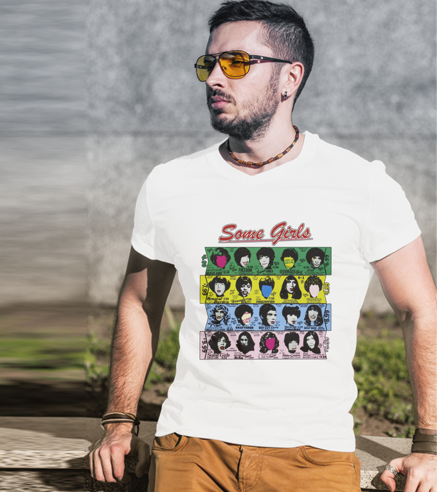 Some Girls Rolling Stones 1978 Album Cover Art Faces T-Shirt