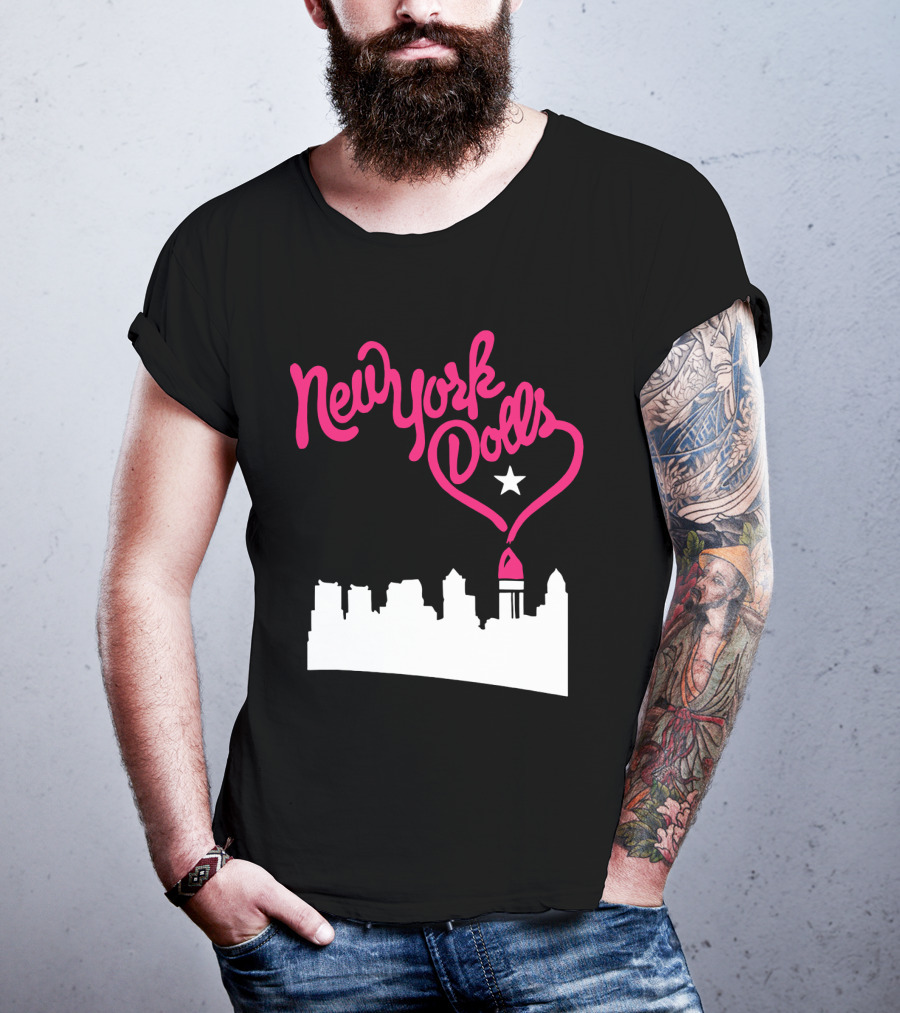 New York Dolls Skyline Star Retro Style T-Shirt