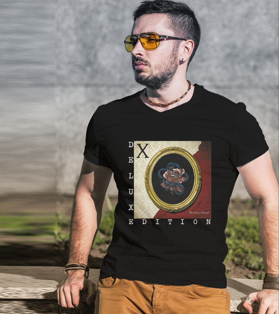 X Deluxe Edition Ain't Love Grand Rose Snake Frame T-Shirt