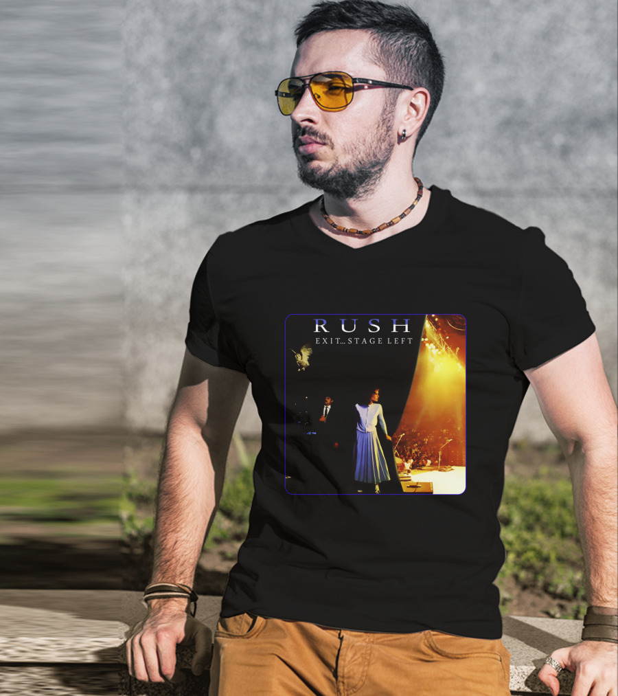 Rush Exit...stage Left Album Cover T-Shirt