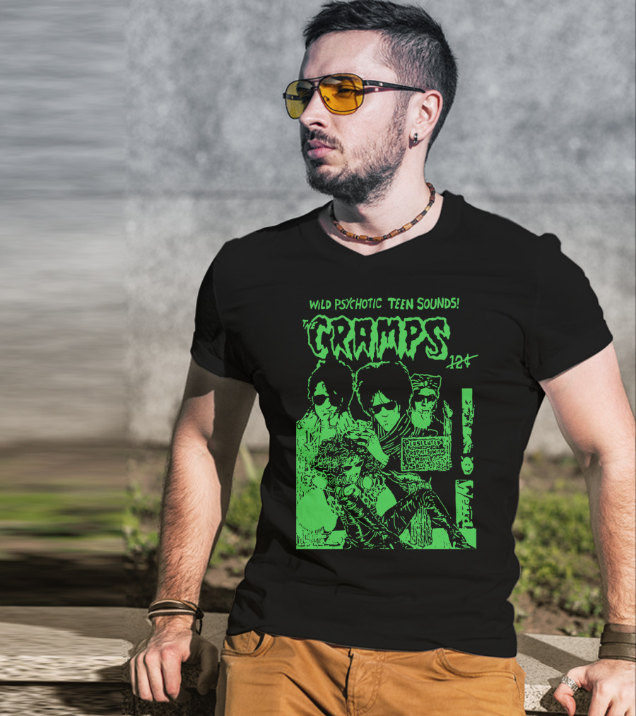 Wild Psychotic Teen Sounds The Cramps 12₵ T-Shirt