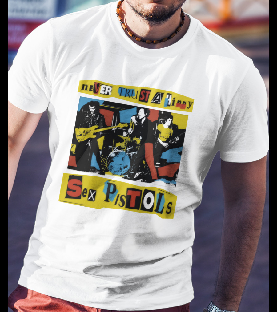 Never Trust A Hippy Sex Pistols T-Shirt