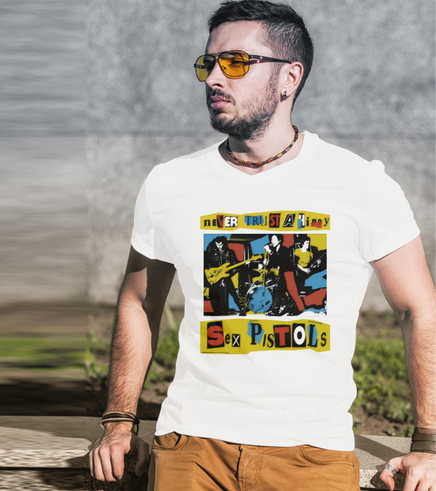 Never Trust A Hippy Sex Pistols T-Shirt