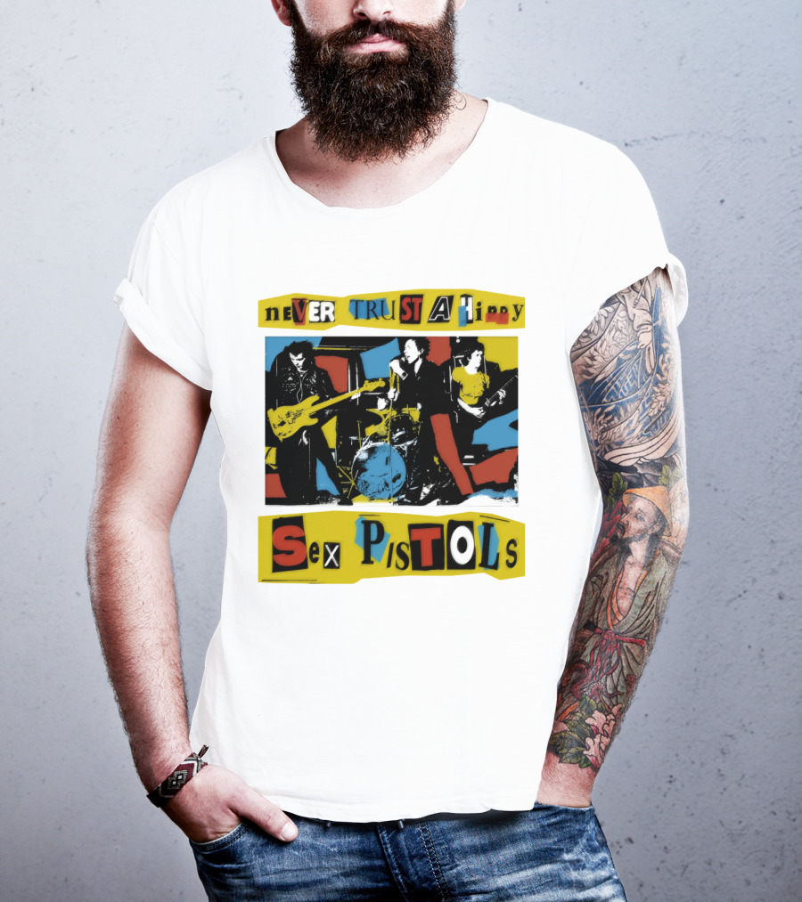 Never Trust A Hippy Sex Pistols T-Shirt
