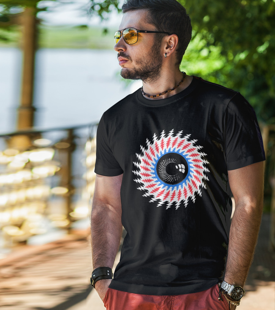 Grateful Dead Steal Your Face Optical Illusion Eye T-Shirt