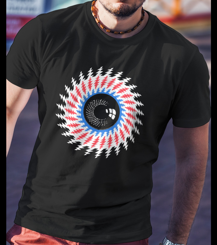 Grateful Dead Steal Your Face Optical Illusion Eye T-Shirt