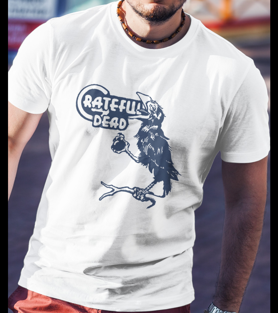 Grateful Dead Crow Holding Heart T-Shirt