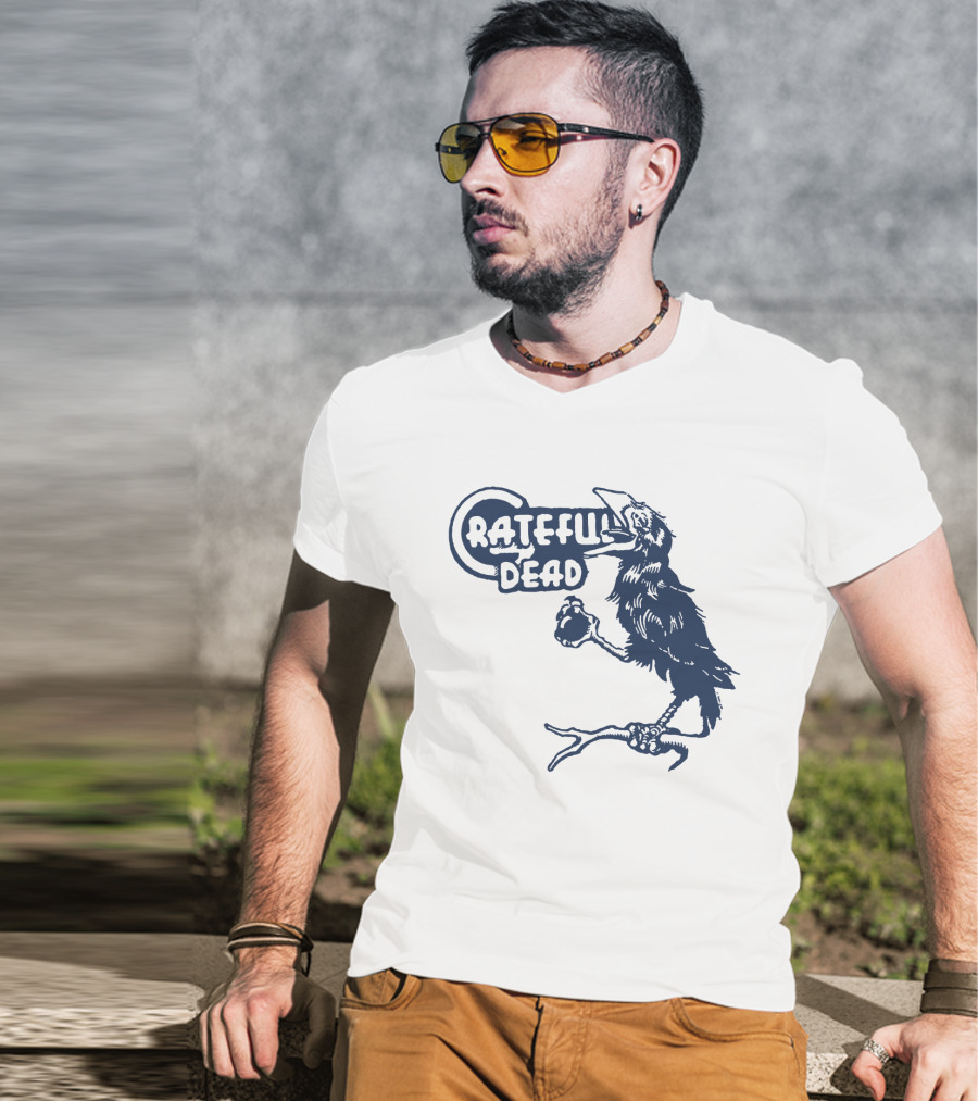 Grateful Dead Crow Holding Heart T-Shirt