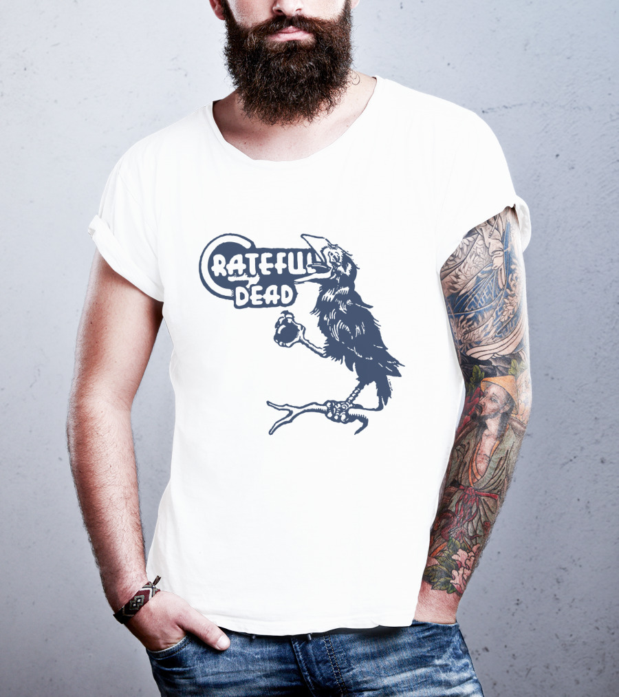 Grateful Dead Crow Holding Heart T-Shirt
