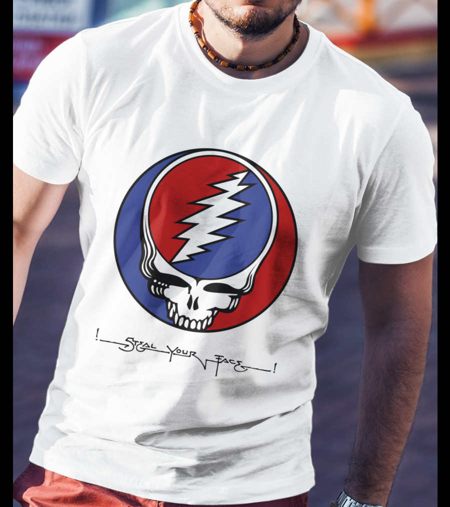 Gd Steal Your Face Skull T-Shirt