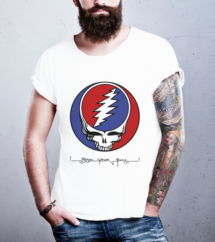 Gd Steal Your Face Skull T-Shirt
