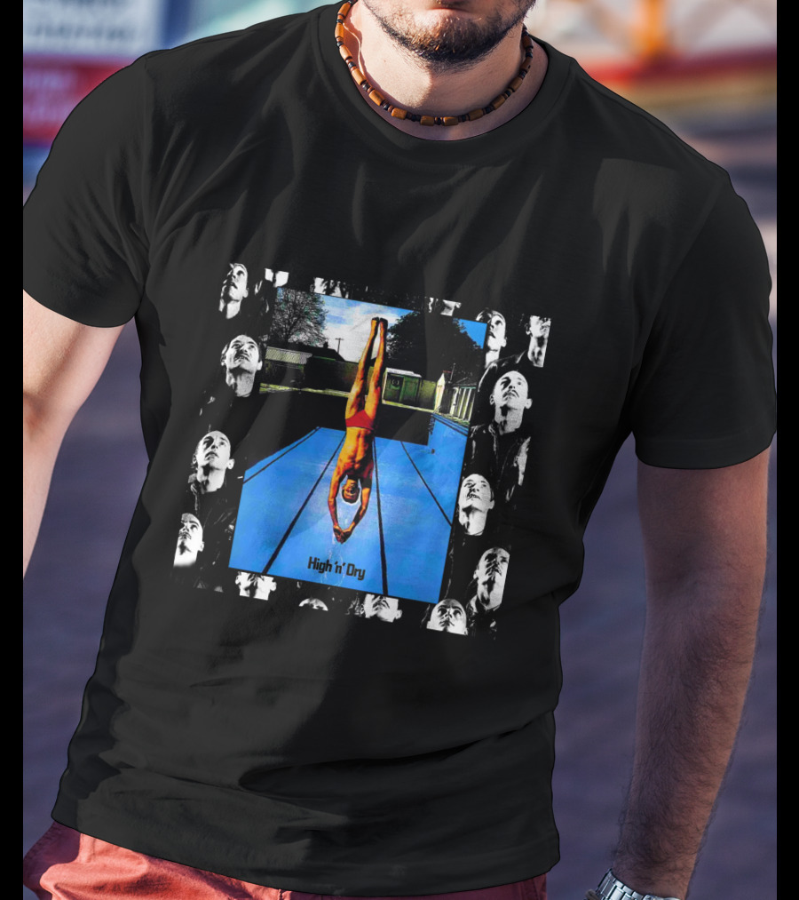 High 'N' Dry Dlp Swimming Pool Diver Photomontage T-Shirt