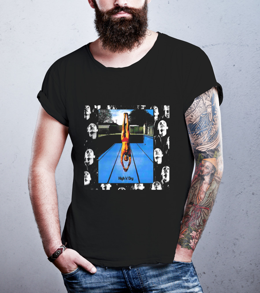 High 'N' Dry Dlp Swimming Pool Diver Photomontage T-Shirt