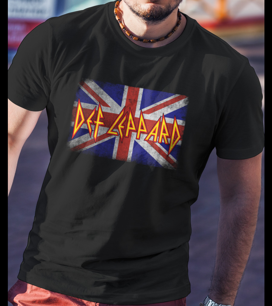 Def Leppard Union Jack Band T-Shirt