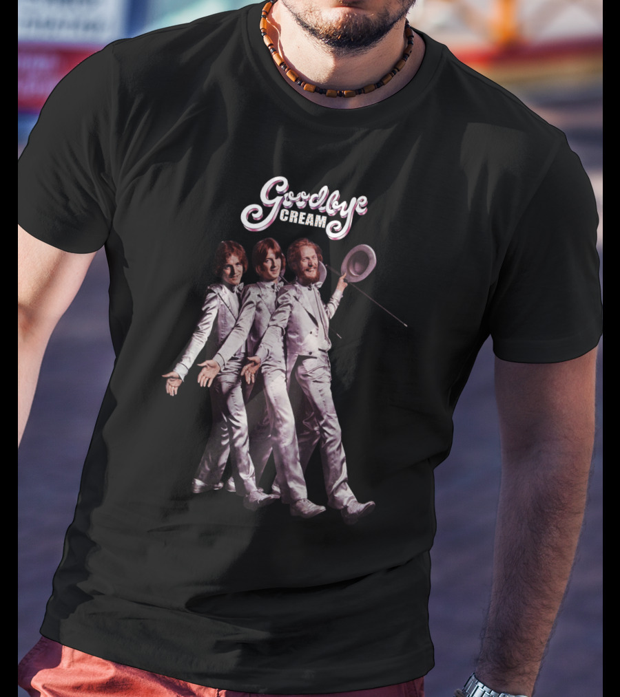 Goodbye Cream Band Iconic Farewell Tour White Suits Pose T-Shirt