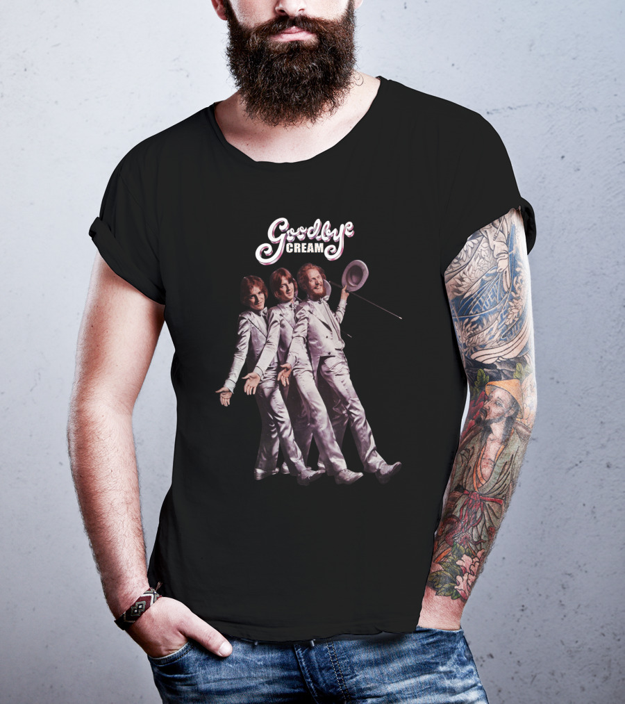 Goodbye Cream Band Iconic Farewell Tour White Suits Pose T-Shirt