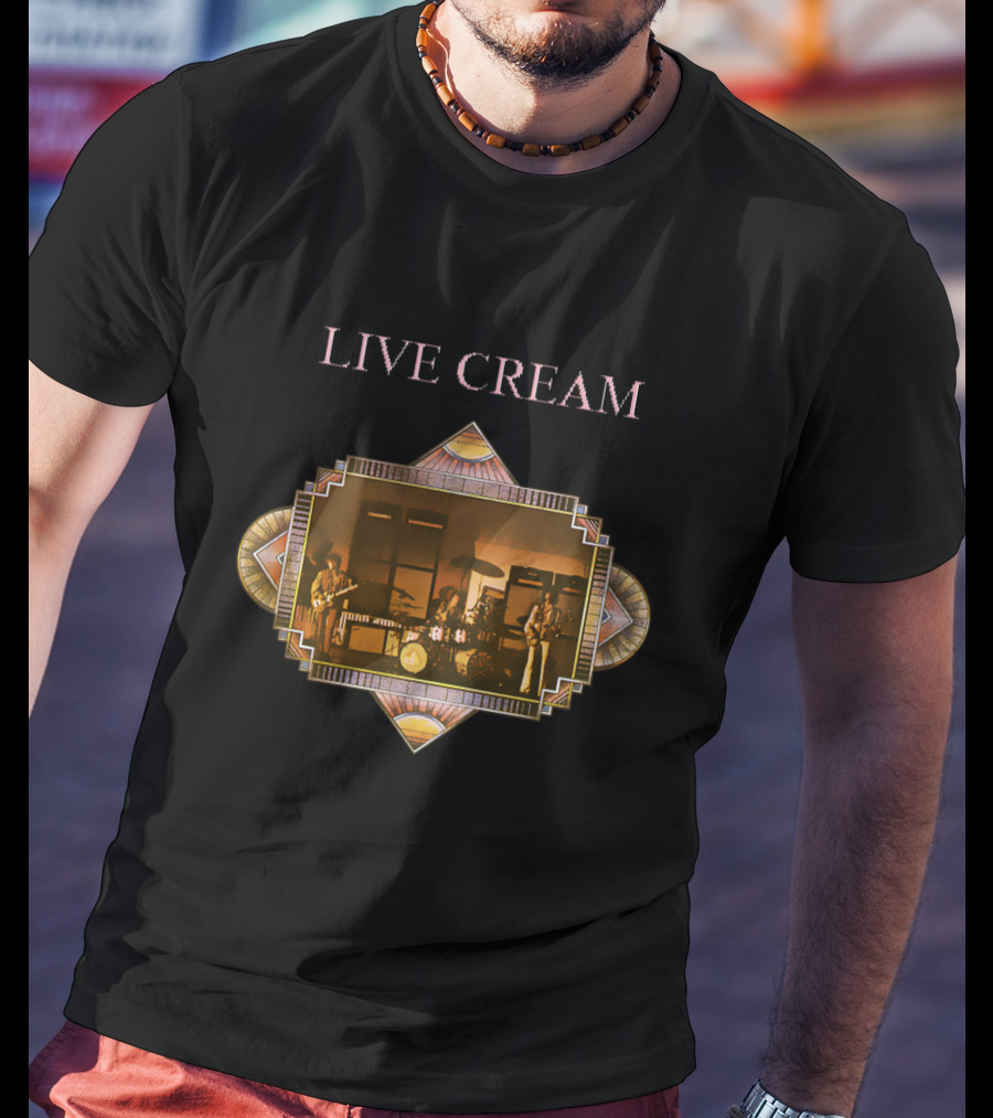 Live Cream Concert Performance Vintage Retro Style T-Shirt