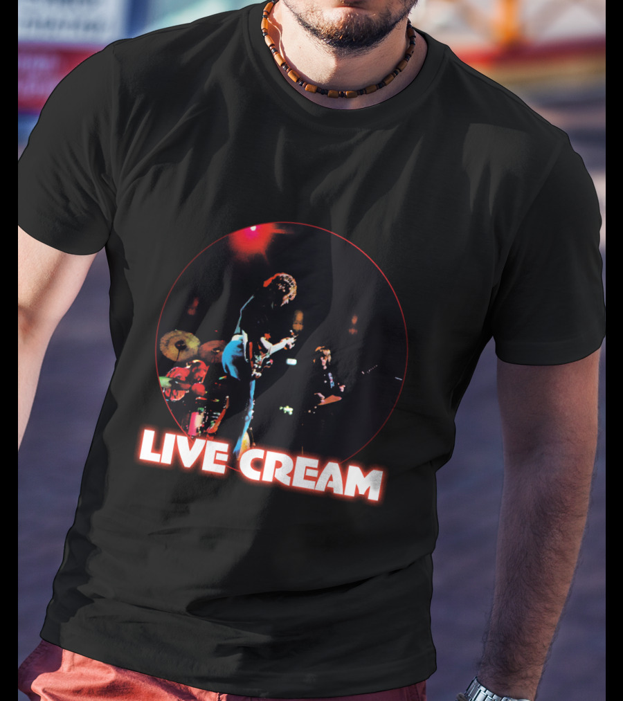 Live Cream Concert Performance Circular Visual T-Shirt