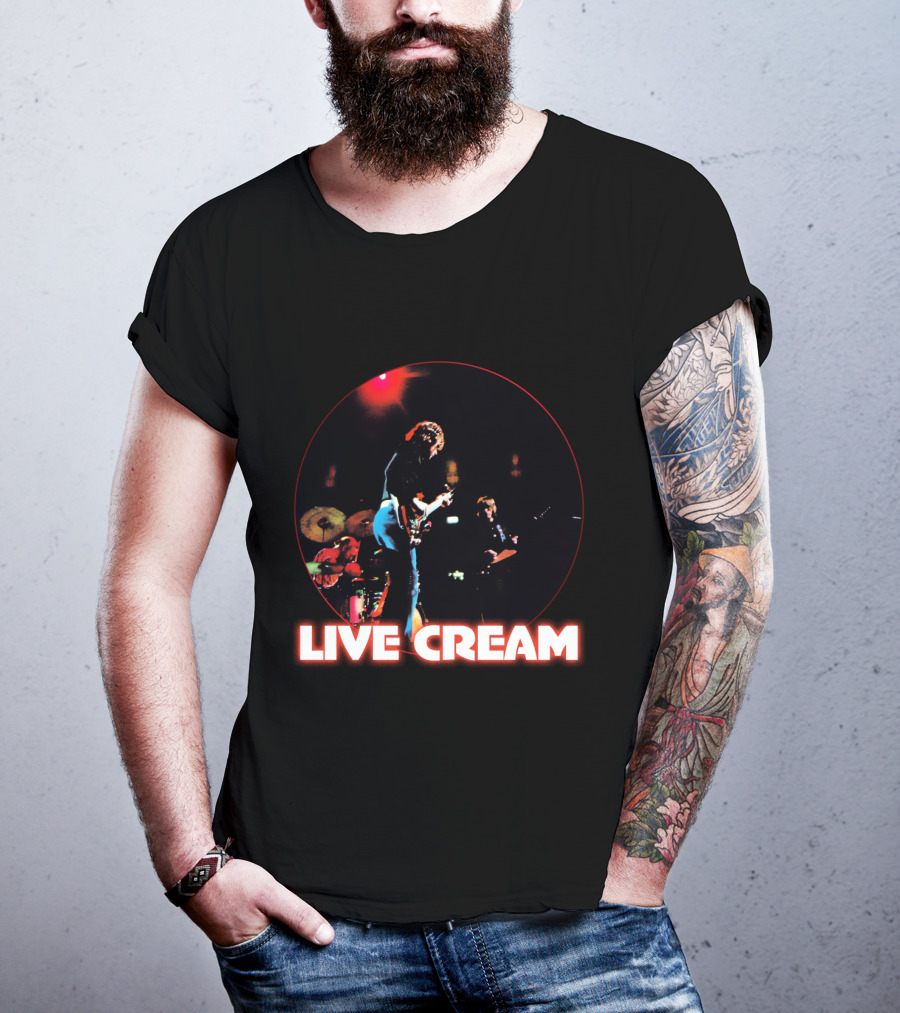 Live Cream Concert Performance Circular Visual T-Shirt