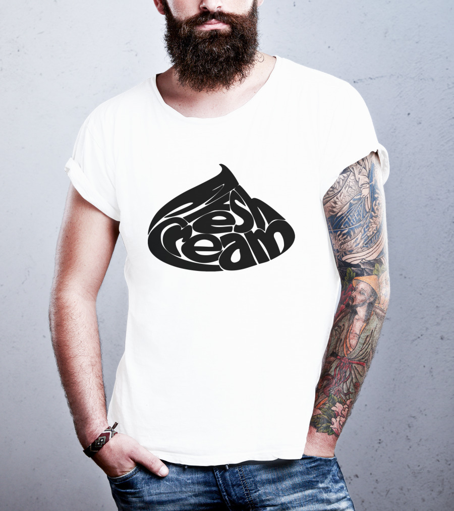 Fresh Cream Album Logo Black T-Shirt