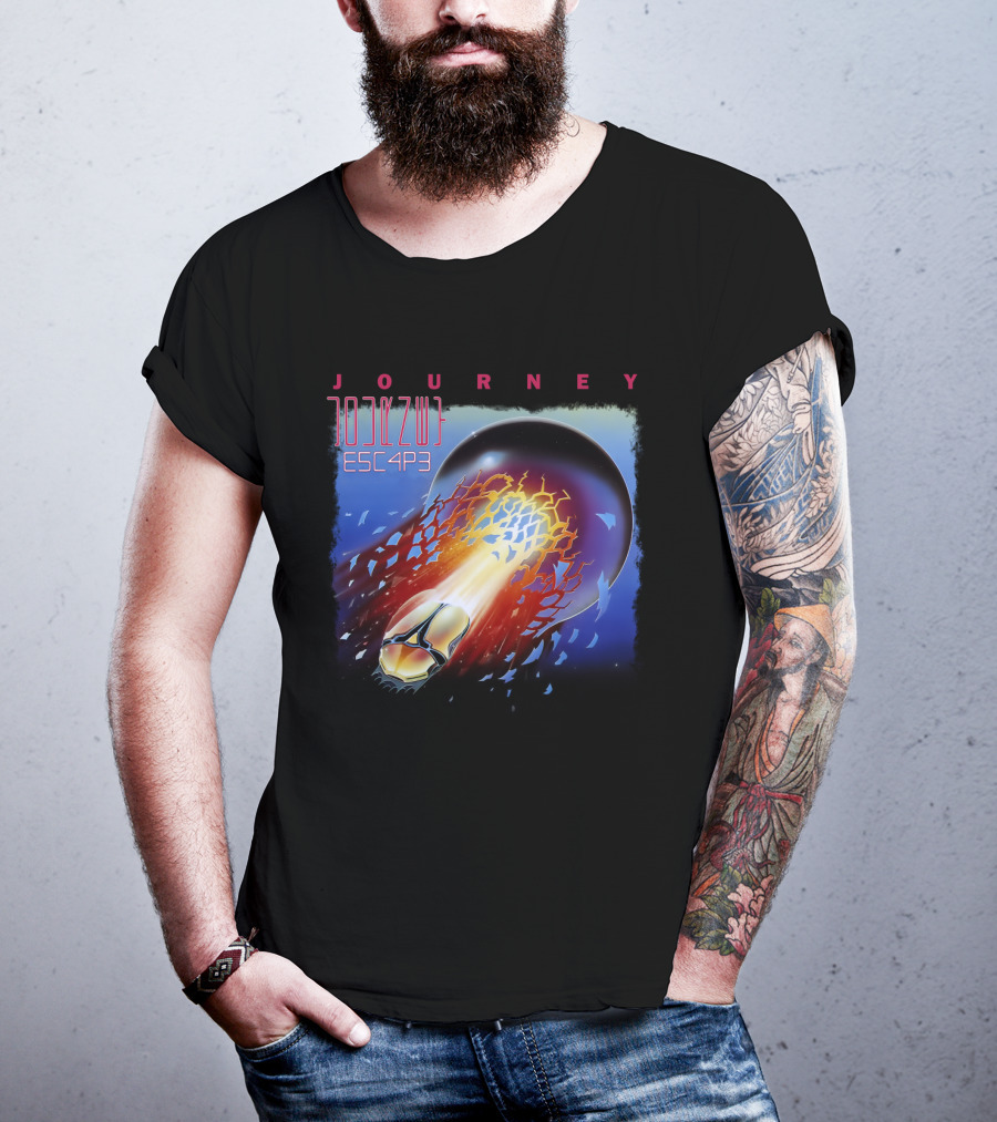 Journey Esc4P3 Album Art Rocket T-Shirt