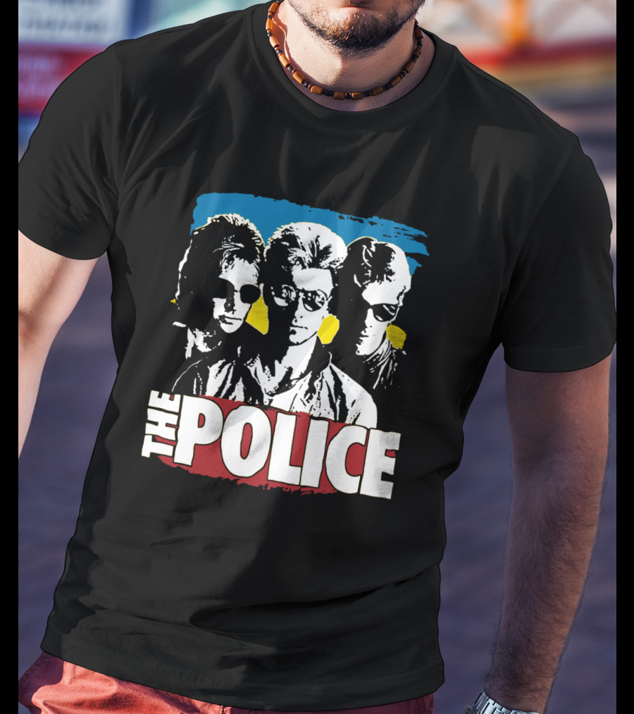 The Police Band Retro Style Silhouette T-Shirt