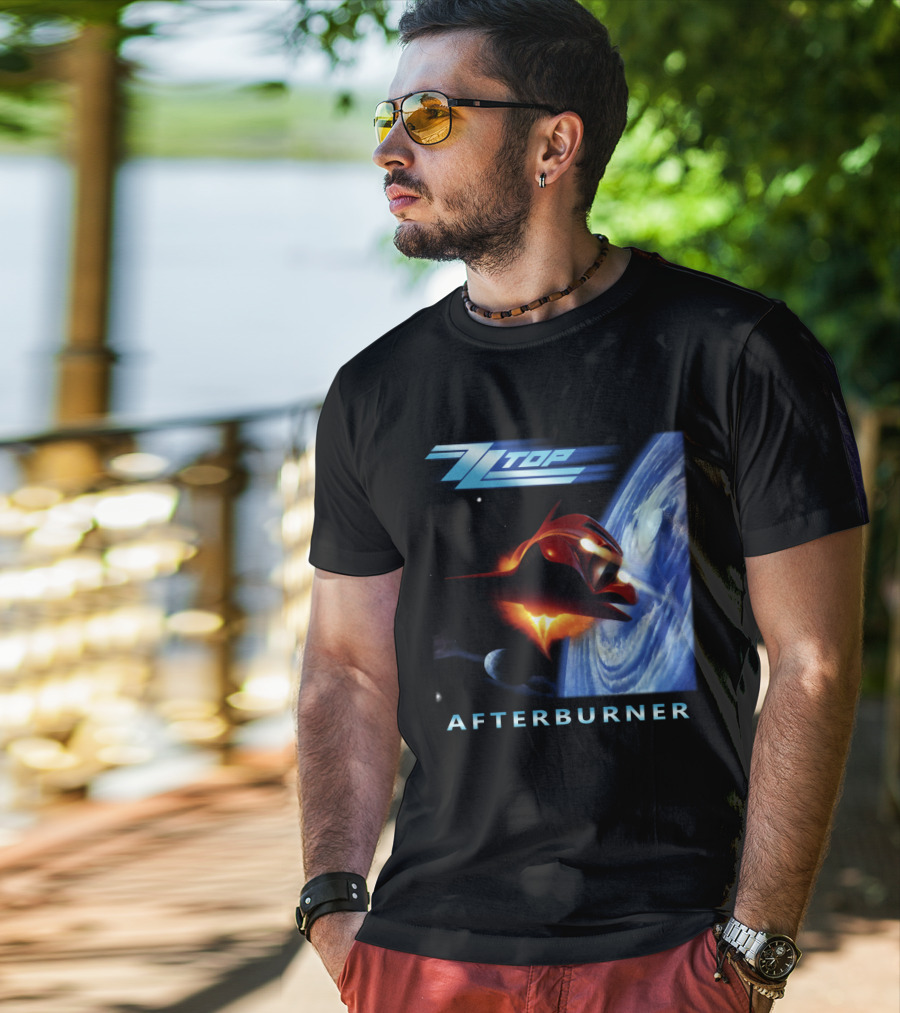 Zz Top Afterburner Spaceship Planet T-Shirt