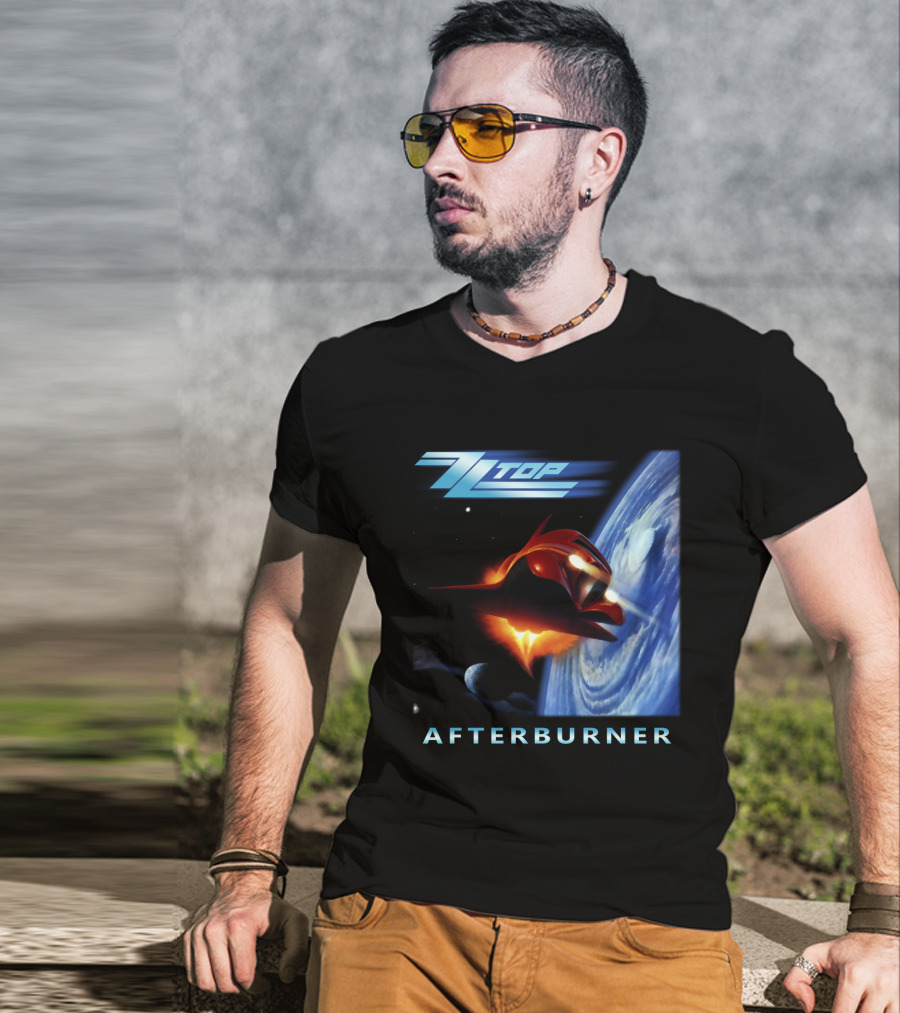 Zz Top Afterburner Spaceship Planet T-Shirt